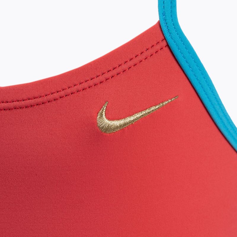 Detské jednodielne plavky Nike Solid Girl II oranžové NESS9629-859 3