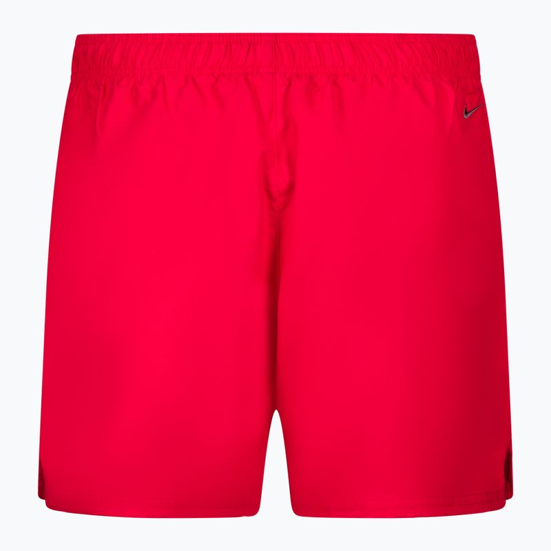 Pánske plavecké šortky Nike Logo Solid 5" Volley červené NESSA566-614 2
