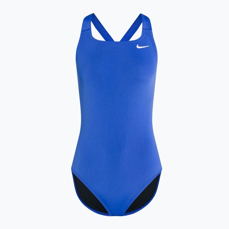 Dámske jednodielne plavky Nike Hydrastrong Solid Fastback blue NESSA001-494