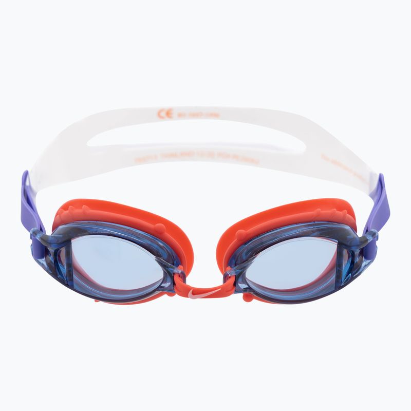Detské plavecké okuliare Nike CHROME JUNIOR fialové a červené NESSA188-633 2