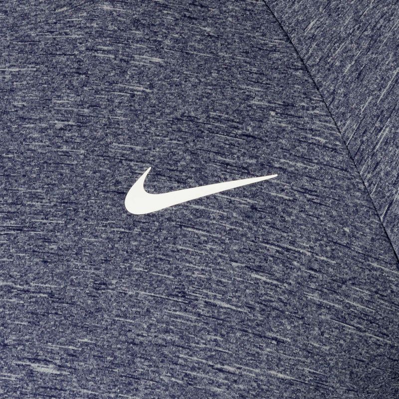 Pánske tréningové tričko s dlhým rukávom Nike Heather navy blue NESSA590-440 6