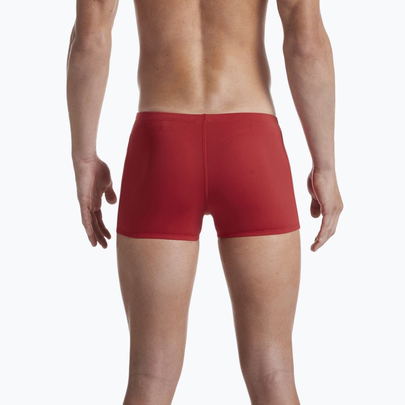 Pánske plavecké boxerky Nike Hydrastrong Solid Square Leg červené NESSA002-614 9