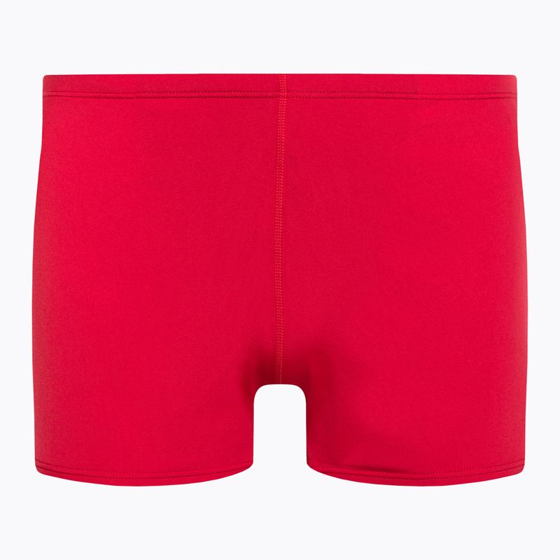 Pánske plavecké boxerky Nike Hydrastrong Solid Square Leg červené NESSA002-614