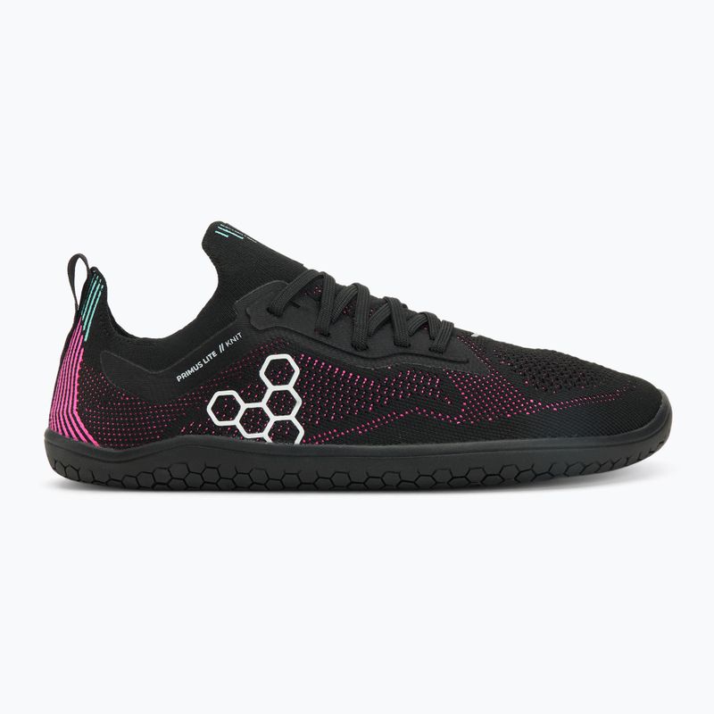 Dámske barefoot topánky Vivobarefoot Primus Lite Knit obsidian/ vibrant pink 2
