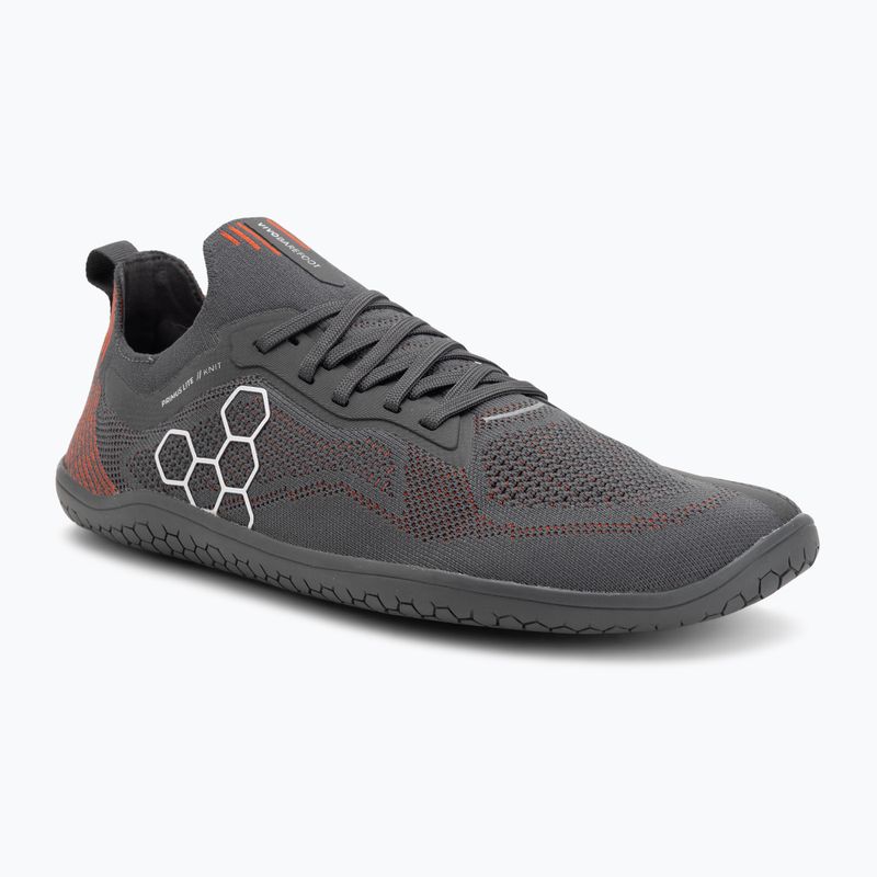 Pánska barefoot obuv Vivobarefoot Primus Lite Knit obsidian/cherry tomato