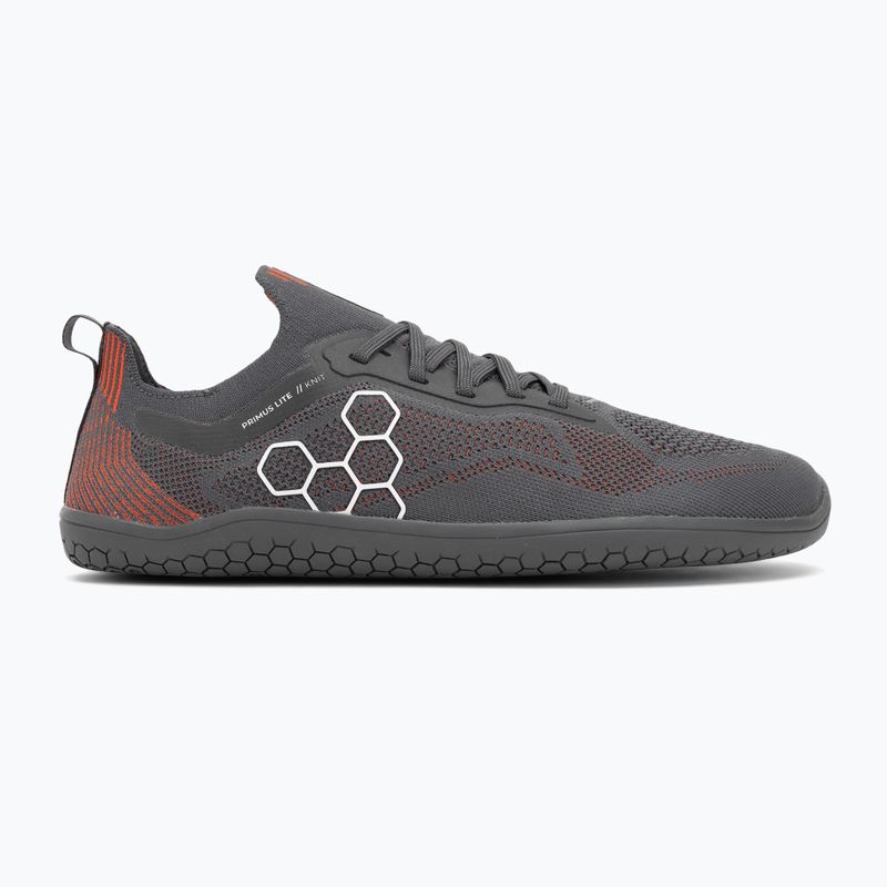 Pánske barefoot topánky Vivobarefoot Primus Lite Knit obsidian/cherry tomato 2
