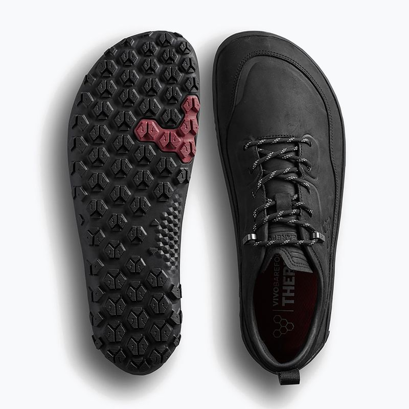 Pánske barefoot topánky Vivobarefoot Tracker Leather Low obsidian 3