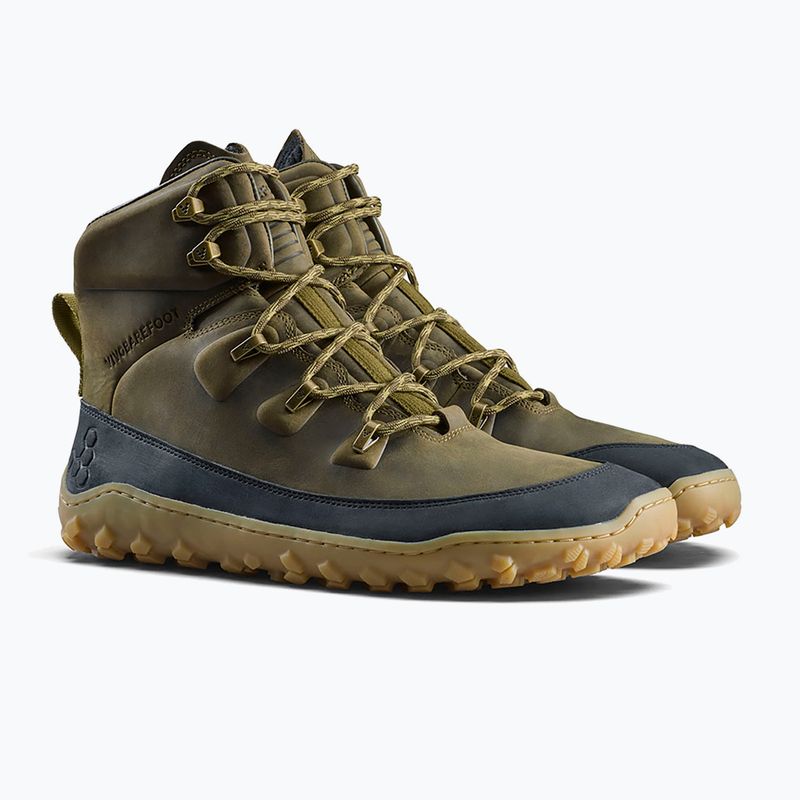 Pánske barefoot topánky Vivobarefoot Tracker Leather dark olive 3