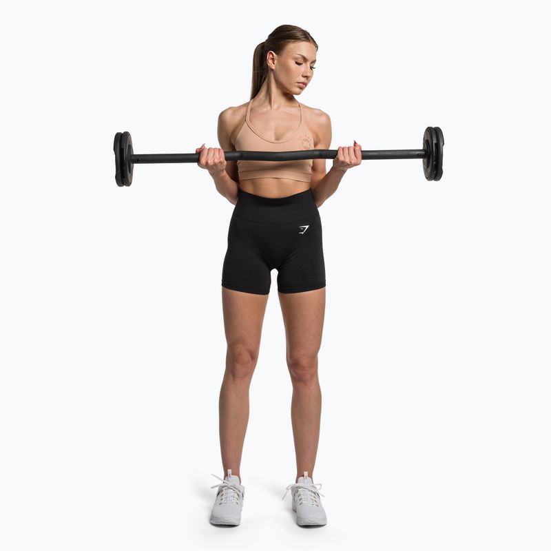 Dámske tréningové šortky Gymshark Vital Seamless black marl 2