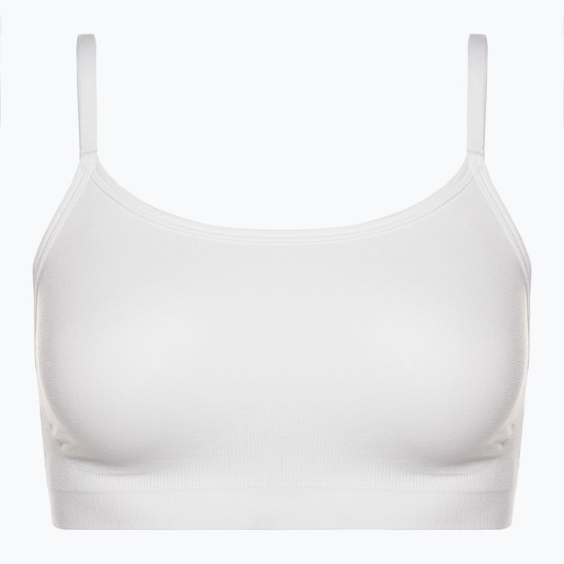 Gymshark Bezšvová podprsenka Bralette s vysokým výstrihom biela 5