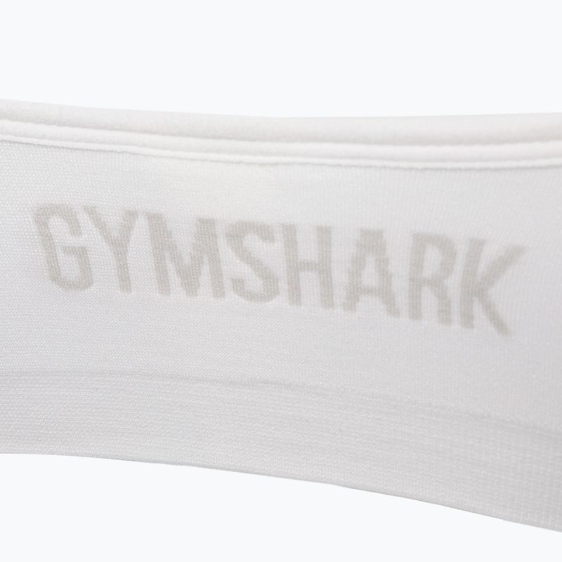 Gymshark Bezšvová podprsenka Bralette s vysokým výstrihom biela 7