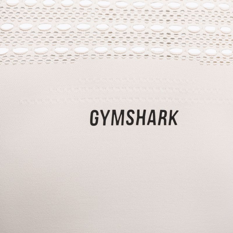 Dámske tričko Gymshark Energy Seamless Crop Top cream white 7