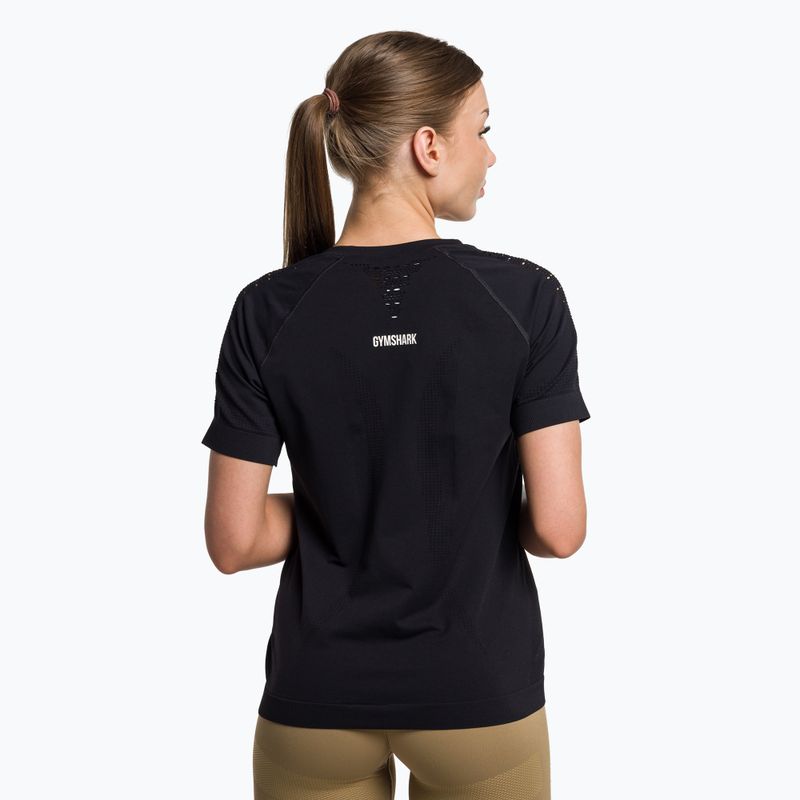 Dámske tréningové tričko Gymshark Energy Seamless black 3
