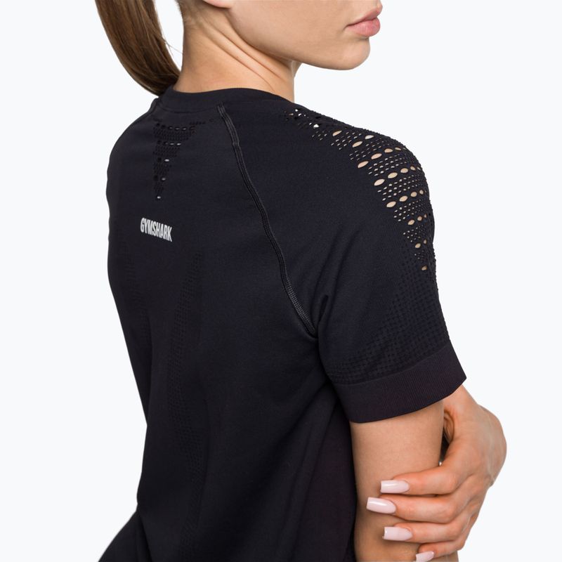 Dámske tréningové tričko Gymshark Energy Seamless black 4