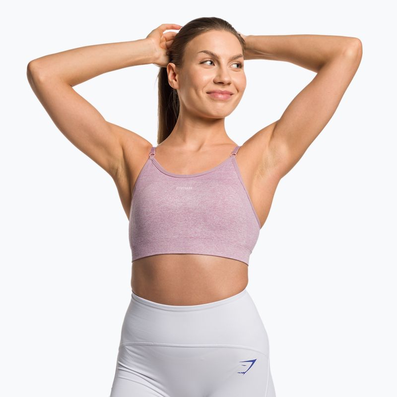 Gymshark Flex Strappy Športová fitness podprsenka fialová