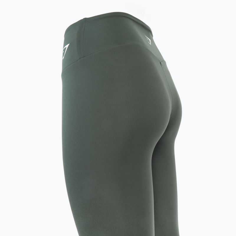 Dámske tréningové legíny Gymshark Training Cropped obsidian / green 4