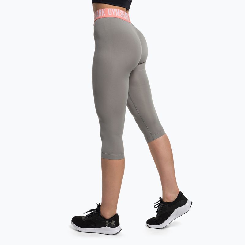 Dámske legíny na cvičenie Gymshark Fit Cropped smokey grey 3