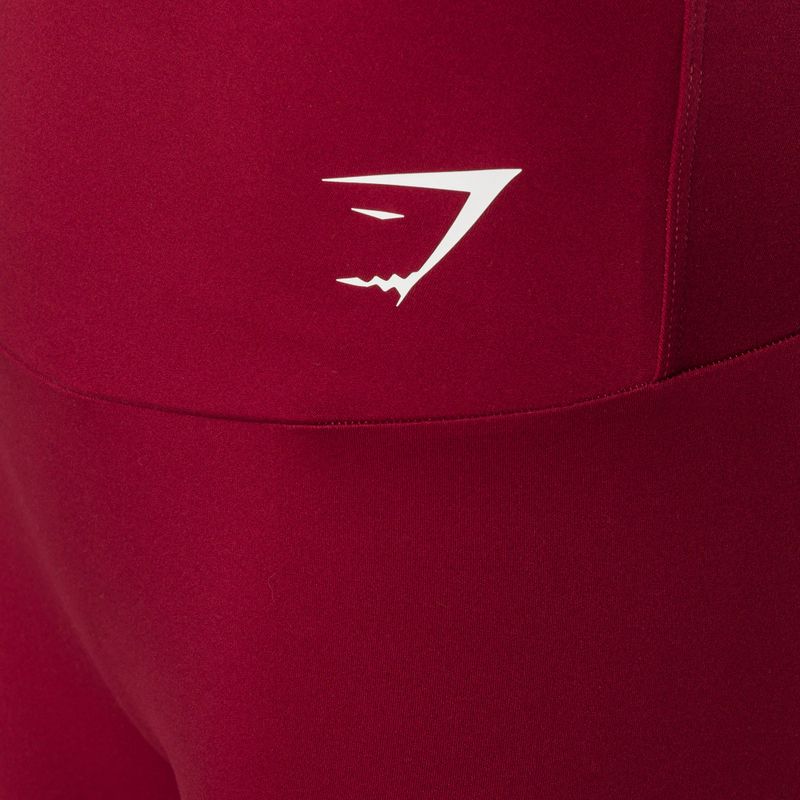 Dámske legíny Gymshark Training Full Lenght burgundy/white 7