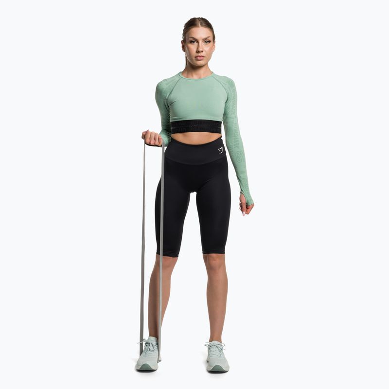 Dámske legíny Gymshark Training Cropped black/white 2