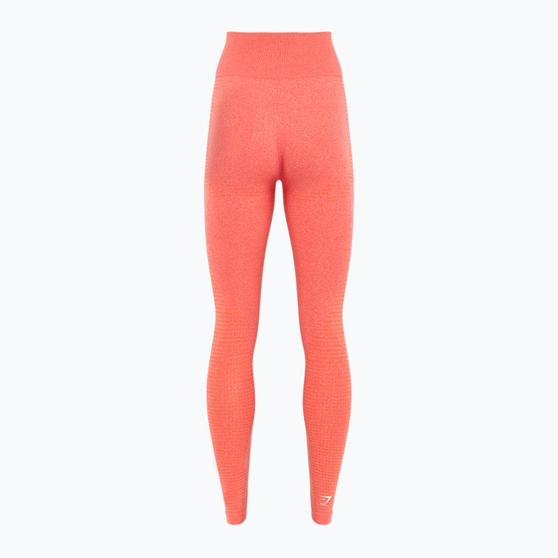 Dámske tréningové legíny Gymshark Vital Seamless oranžová / marl 2
