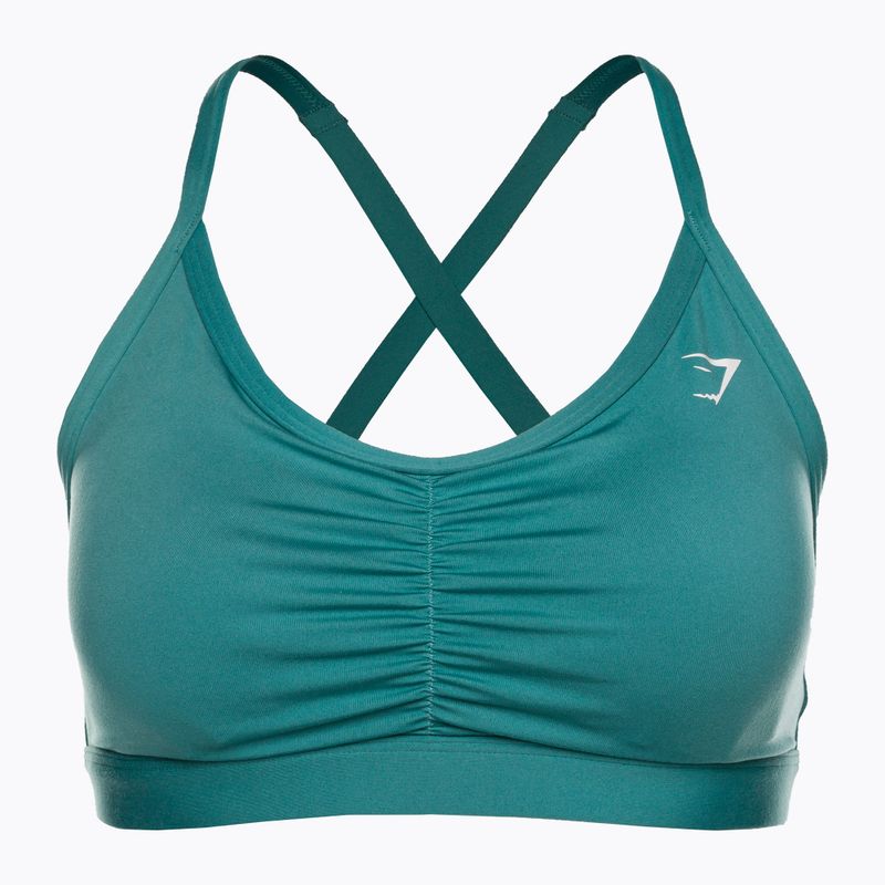 Gymshark Ruched Training Športová podprsenka fauna teal fitness 5