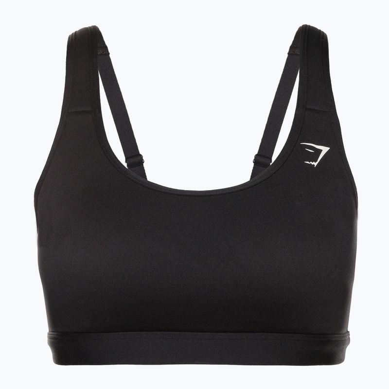 Gymshark Scoop Neck Training Športová fitness podprsenka čierna 5