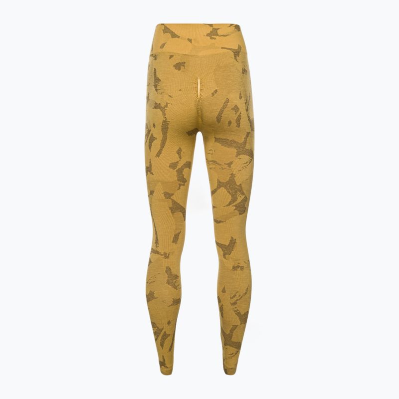 Dámske tréningové legíny Gymshark Adapt Camo Savanna Seamless yellow/white 6