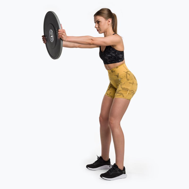 Dámske tréningové šortky Gymshark Adapt Camo Savanna Seamless indian yellow 2