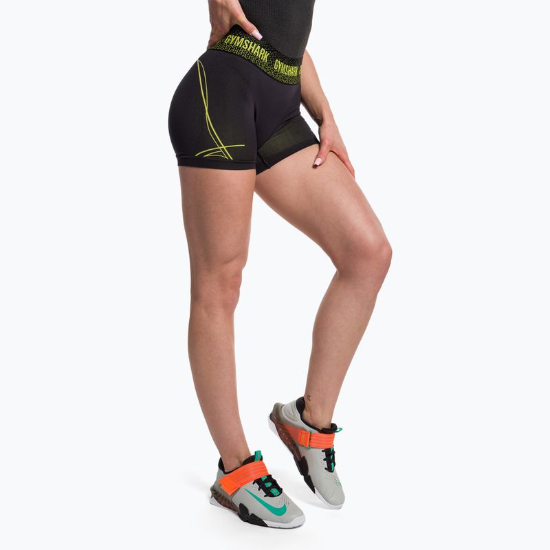 Dámske tréningové šortky Gymshark Apex Seamless Low Rise green/black