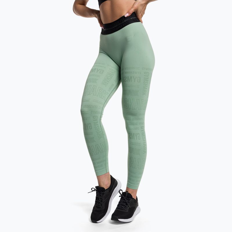 Dámske tréningové legíny Gymshark Vision green/black