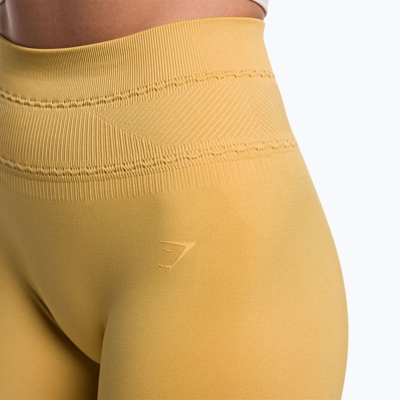 Dámske tréningové legíny Gymshark Studio indian yellow 4