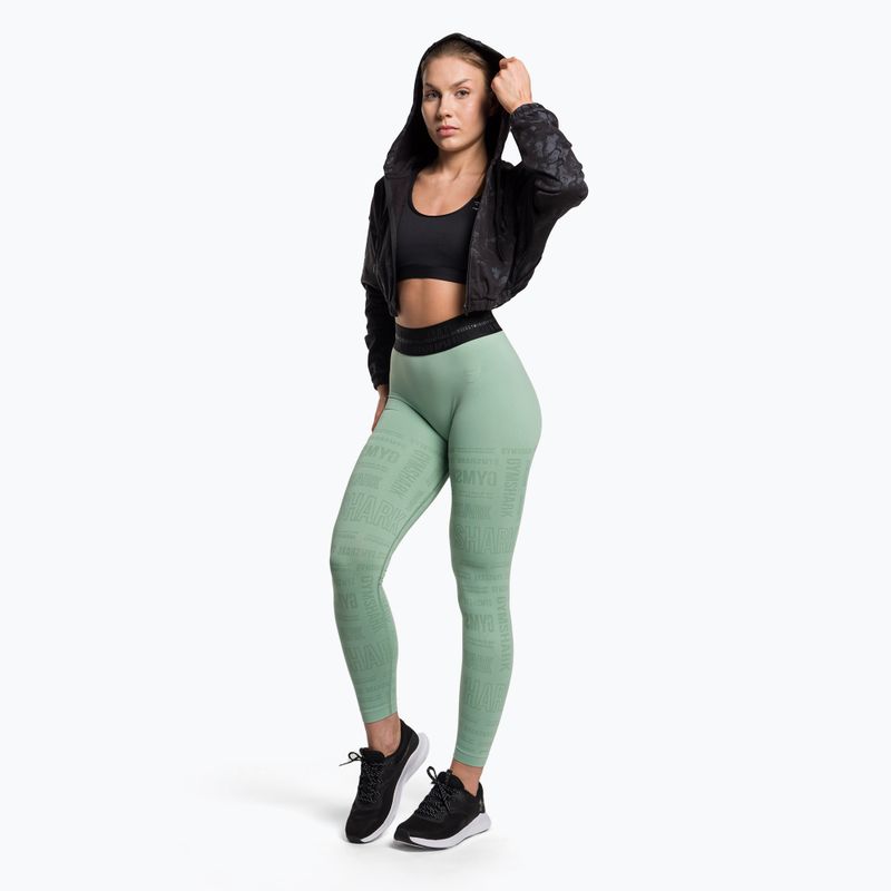 Dámska tréningová mikina Gymshark KK Twins Zip Up Crop black/blue 2