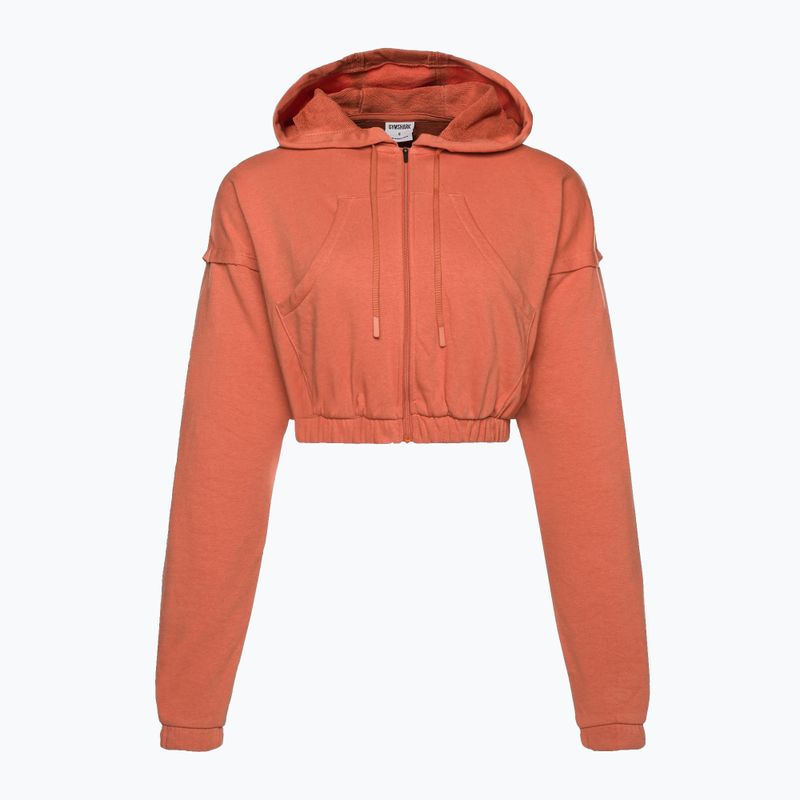 Dámska tréningová mikina Gymshark KK Twins Zip Up Crop orange 5