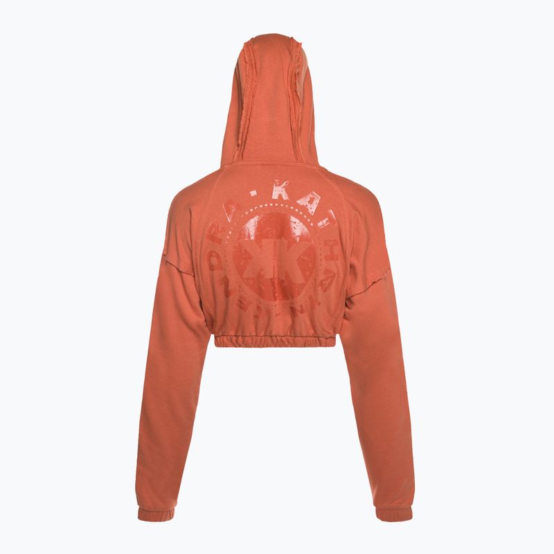 Dámska tréningová mikina Gymshark KK Twins Zip Up Crop orange 6