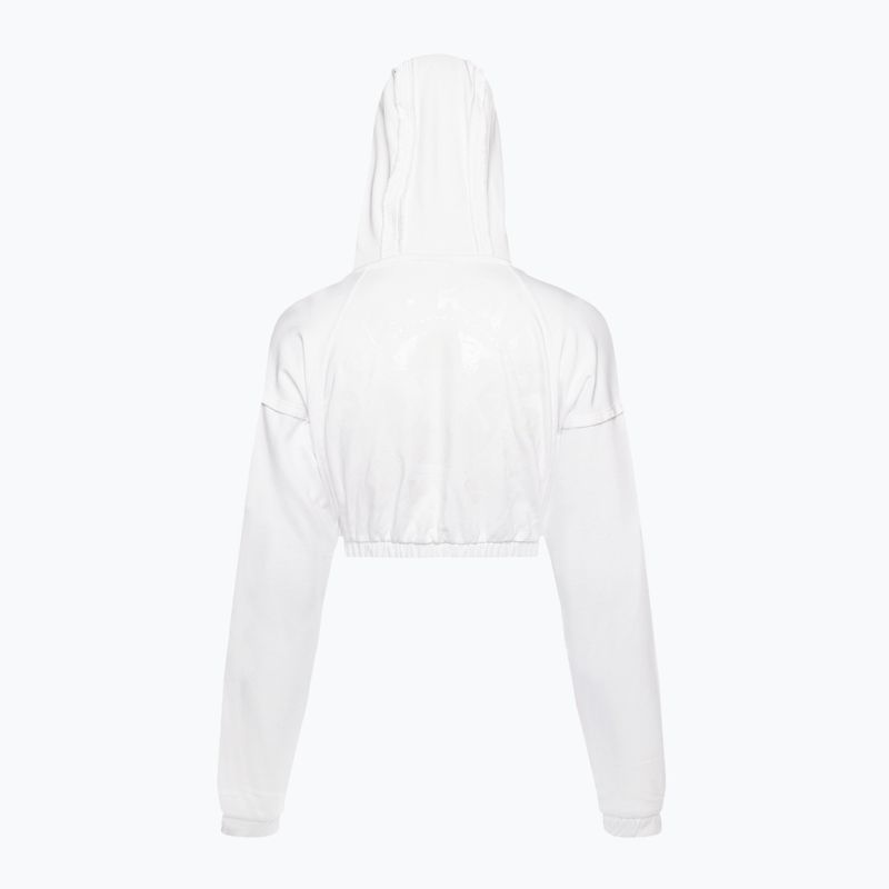 Dámska tréningová mikina Gymshark KK Twins Zip Up Crop white 6