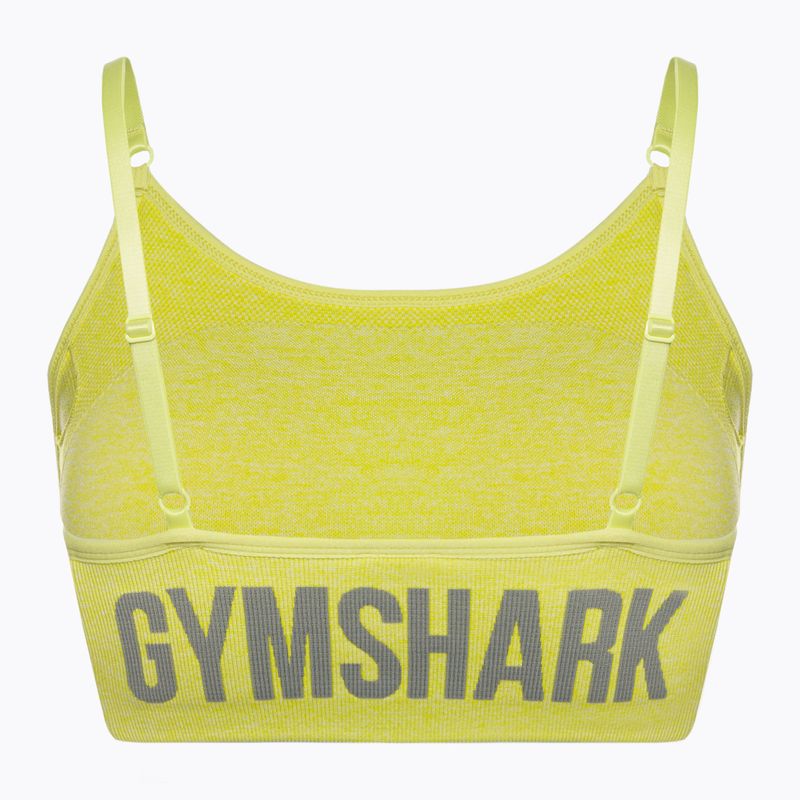 Gymshark Flex Strappy Športová glitch žltá marl fitness podprsenka 7