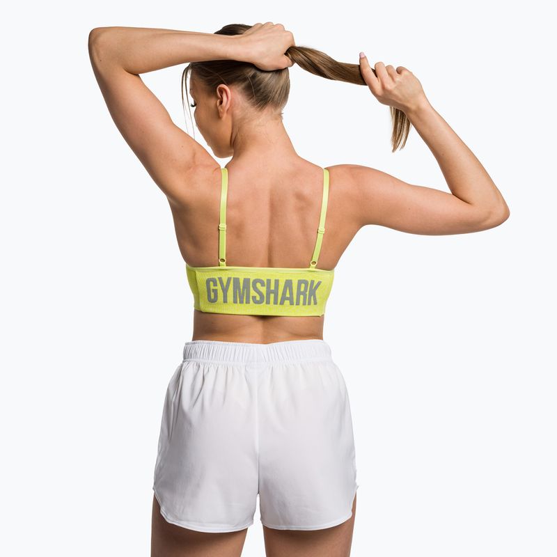 Gymshark Flex Strappy Športová glitch žltá marl fitness podprsenka 3