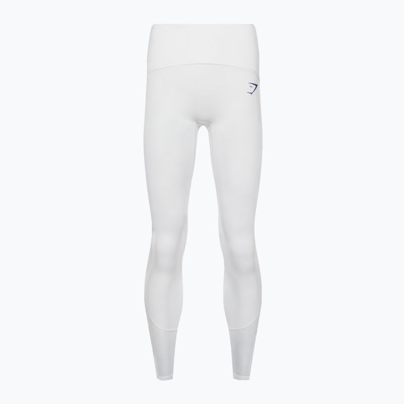 Dámske tréningové legíny Gymshark Pulse white/blue 6