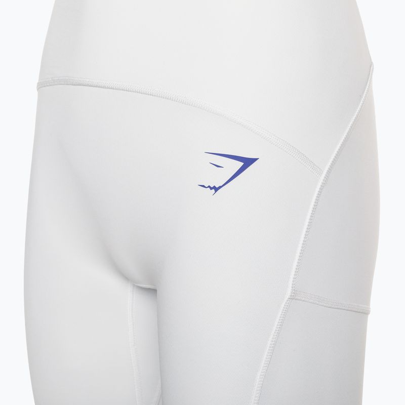 Dámske tréningové legíny Gymshark Pulse white/blue 8