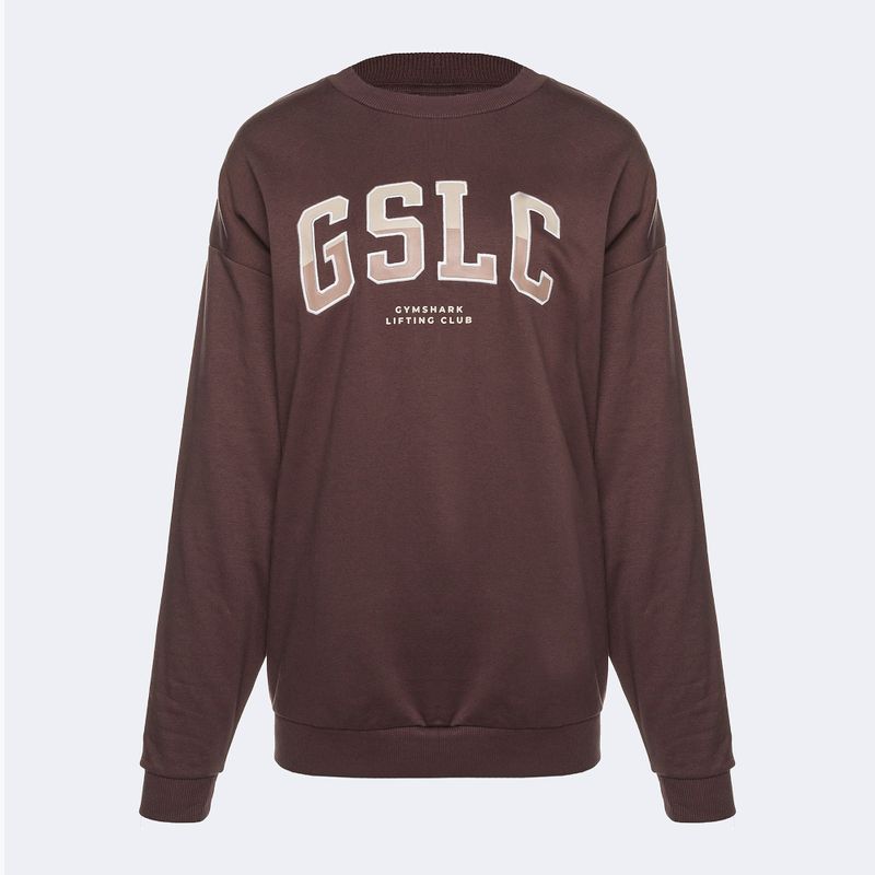 Dámska tréningová mikina Gymshark Gfx Gslc Oversized brown 5