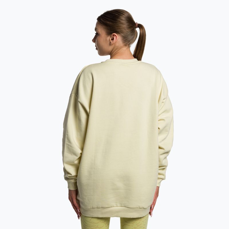 Dámska tréningová mikina Gymshark Gfx Gslc Oversized yellow/white 3