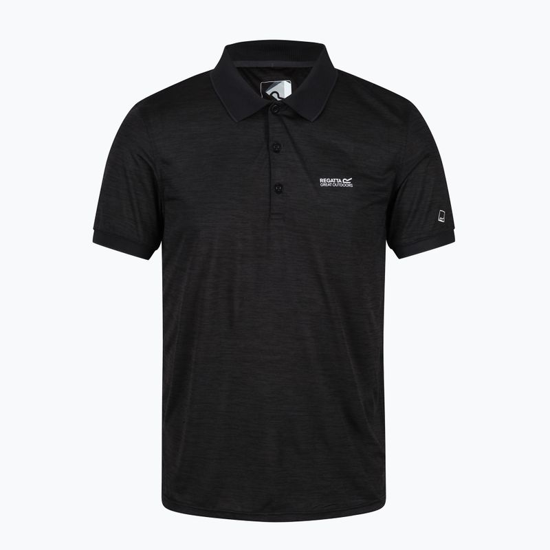 Pánske trekingové tričko REGATTA Polo Remex II black 5