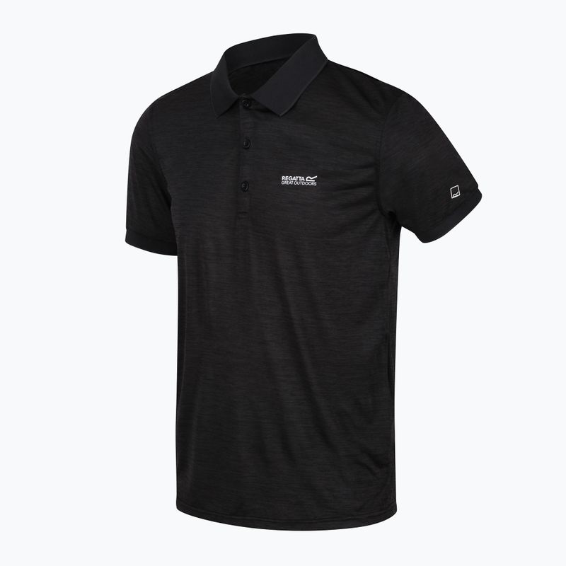 Pánske trekingové tričko REGATTA Polo Remex II black 7