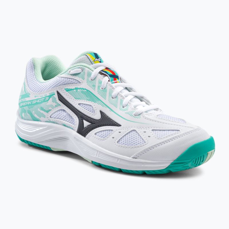 Dámska tenisová obuv Mizuno Break Shot 3 AC bielo-zelená 61GA212623