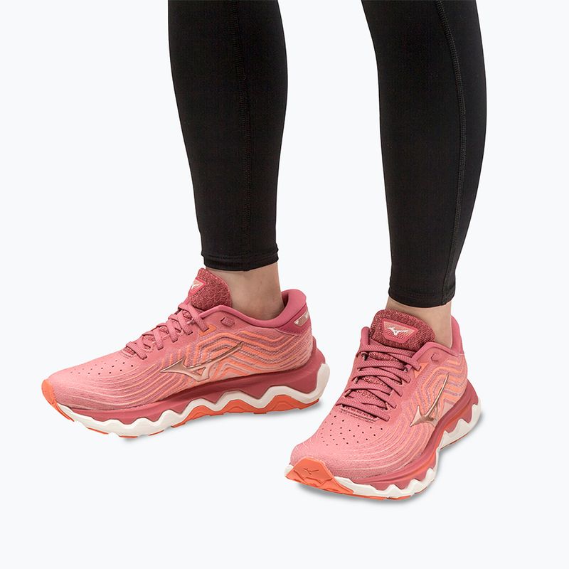 Dámska bežecká obuv Mizuno Wave Horizon 6 garnet rose/rose copper/persimmon 4