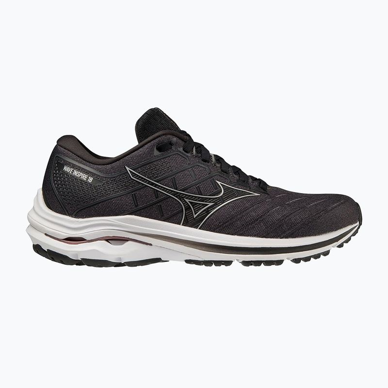 Pánske bežecké topánky Mizuno Wave Inspire 18 D black/silver/ebony