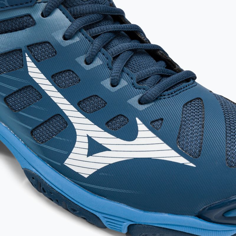 Pánska volejbalová obuv Mizuno Wave Voltage Mid tmavomodro-modrá V1GA216521 11