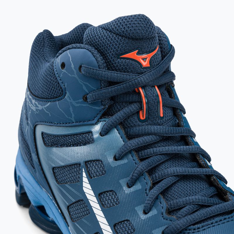 Pánska volejbalová obuv Mizuno Wave Voltage Mid tmavomodro-modrá V1GA216521 13