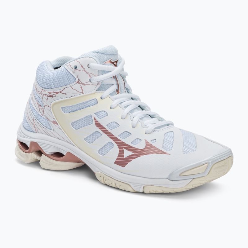 Dámska volejbalová obuv Mizuno Wave Voltage Mid biela V1GC216536