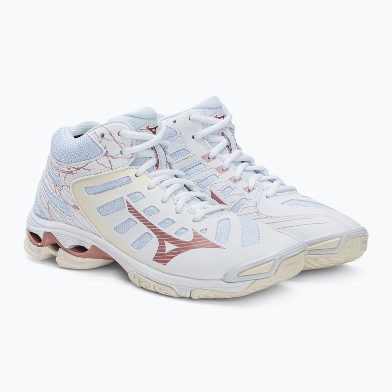 Dámska volejbalová obuv Mizuno Wave Voltage Mid biela V1GC216536 4